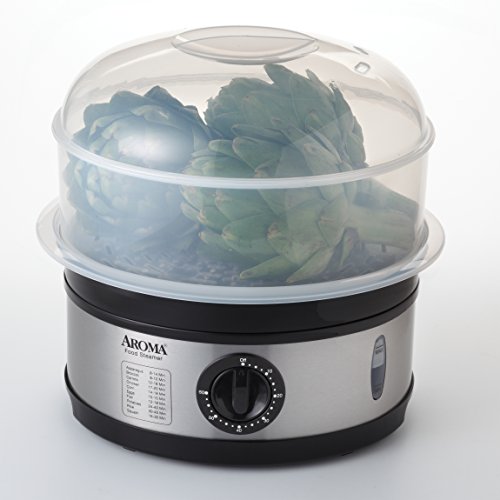 2 Aroma+Housewares+5+Quart+Steamer+Stainless