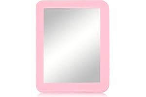 Boxgear Magnetic Locker Mirror, Makeup Mirrors - 5" x 7"- for School Locker, Bathroom, Household Refrigerator, Locker Accessory, Workshop Toolbox or Office Cabinet (White)