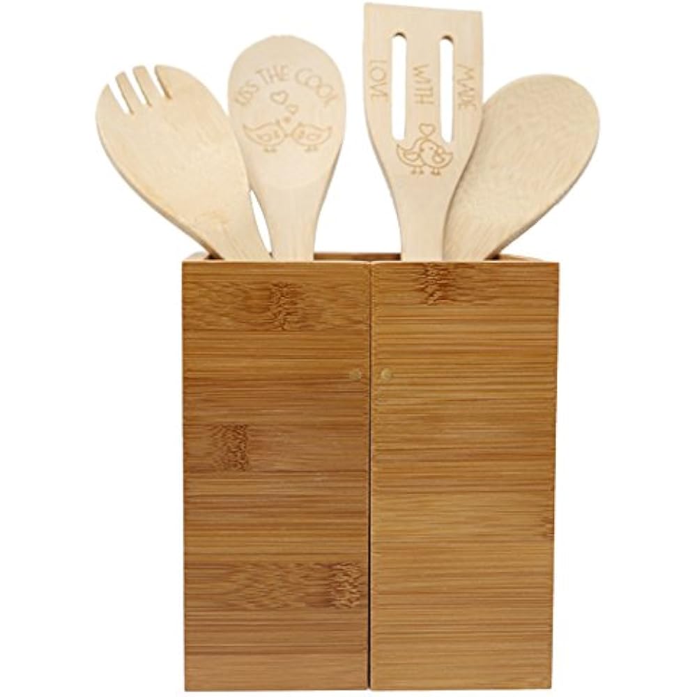 Bamboo Utensil Organizers Expandable Holder OrganizerConstructed From