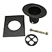 Monarch Aluminum 3-Piece Rain Chain Installation Kit Black Power Coated