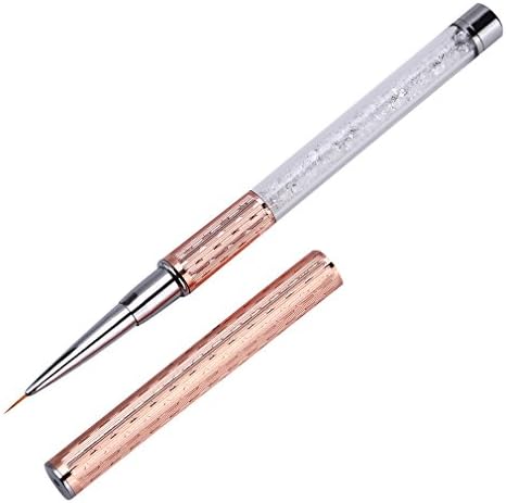 Nail Art Metal Rhinestone Painting Brush Acrylic Liquid Powder Carving UV Gel Polish Coating Flower Grids Drawing Pen short line