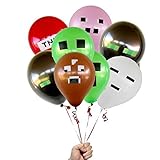 Minecraft Miner 24 Count Party Balloon Pack - Large 12