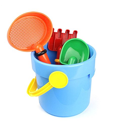 Boofab 4PC Random Cartoon Tiny Beach Sand Tools Toys Bucket Set Children Outdoor Toys