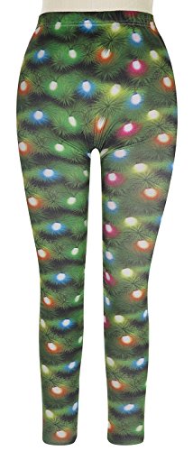 Brown Holiday Leggings in Printing Brown Holiday Leggings in Printing