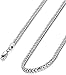 FIBO STEEL 3MM Curb Chain Necklace for Men Stainless Steel Biker Punk Style, 28.0 inches