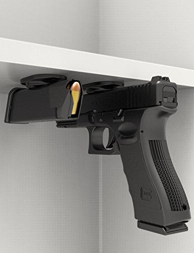 Hill & Wood Gun Magnet [2-Pack] | 30 lbs Rated | Rubber Coated Magnetic Gun Mount Gun Magnet-Concealed Gun Holder for Car, Handgun, Pistol, Rifle, Shotgun, Revolver - Thumbnail 2
