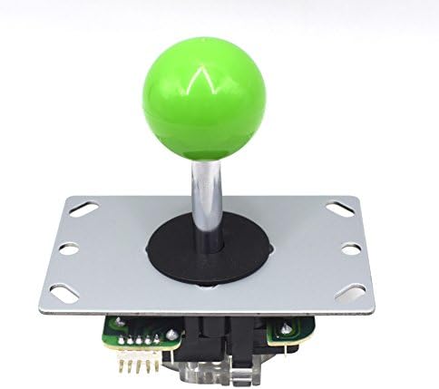Amatek Green Ball 5 Pin Micro Switches 8 Way Arcade Joystick Replacement Cable Parts For Mame Jamma Arcade Usb Encoder PC Game Cabinet DIY Joystick and Button Kit
