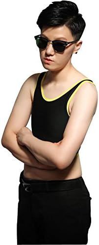 LesBinders Women Lesbian Tomboy Colored Rim Chest Binder Tank Top hooks clasp closure