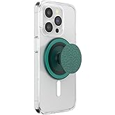 PopSockets Phone Grip for MagSafe, Magnetic Holder, Phone Stand, Green - Enamel Hammered Fresh Pine
