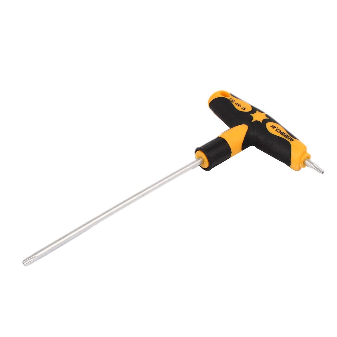 Sourcingmap Torx Screwdriver, T25 Security Star Screw Driver with 4.9" CR-V Shaft and T Handle