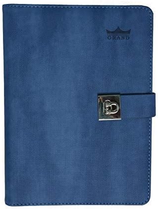 Grand Gifts Corporate Diary Blue Refillable Ring Binder Personal Diary 2019 / A5 Size 6 Ring Binder PU Leather Diary