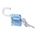 Acrylic Transparent Practice Padlocks With Plastic Lock Beam,Cutaway Crystal Pin Tumbler Keyed Padlock, Lock Picking Practice Tools for Locksmith,Locksmith Beginner(Unlocking Lock Pick Tool Excluded)