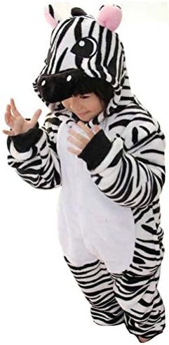 Cosplay Halloween Unisex Childrens' Costume Cute Party Animal Pajamas One-Piece Zebra XXL
