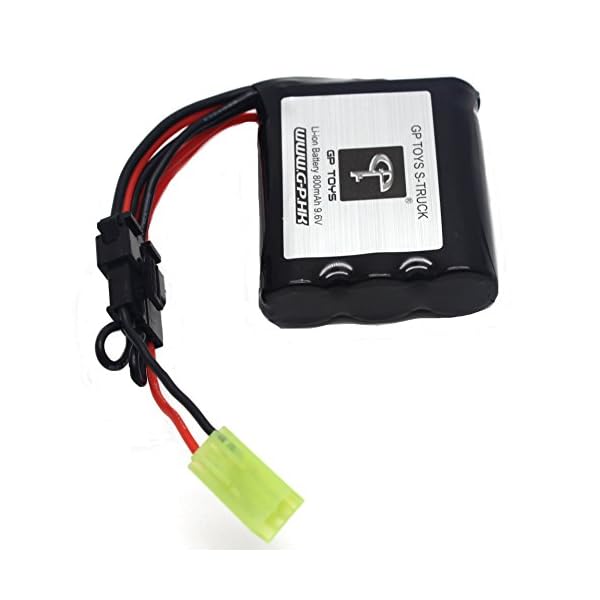 HOSIM RC Car Rechargeable Battery 9.6V 800mAh Liion DJ02 for GPTOYS