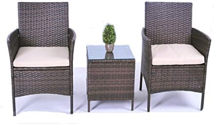 United Flame Cafe Sets 3 Pieces Outdoor Patio Furniture Sets