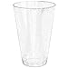 Glitter Disposable Cups | 14 oz. 50 Pack | Clear Plastic Cups | Silver Glitter Plastic Party Cups | Disposable Plastic Wine Glasses for Parties | Plastic Cocktail Glasses | Wedding Holiday Tumblers