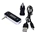ZhiZhu 3.5mm In-car FM Transmitter Radio Adapter for iPhone 6 5S 5C 5 5G 4S 4 3GS 3G Galaxy S6 S5 S4 S3 Note 3 HTC One M7 / Mini with Car Charger - Black