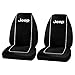Plasticolor Two Officially Licensed Universal Fit Highback Seat Covers - Jeep Logo