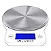 INEVIFIT Digital Kitchen Scale, Highly Accurate Multifunction Food Scale 13 lbs 6kgs Max, Clean Modern White with Premium Stainless Steel Finish. Includes Batteries