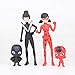 PAPWELL Set 14 Miraculous Ladybug Toys 2 - 5 inch Hot Toy Adrien Cat Noir Marinette Tikki Figures Small Doll Action Figure Christmas Collectible Halloween Collectable Gift Collectibles Gifts for Kids