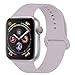 YC YANCH Compatible with for Apple Watch Band 42mm 44mm, Soft Silicone Sport Band Replacement Wrist Strap Compatible with for iWatch Series 5/4/3/2/1, Nike+, Sport, Edition, S/M, Lavender