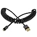Mediabridge USB 2.0 - Micro-USB to USB Coiled Cable (2.5-6 Feet) - High-Speed A Male to Micro B (Part# 30-004-04C )