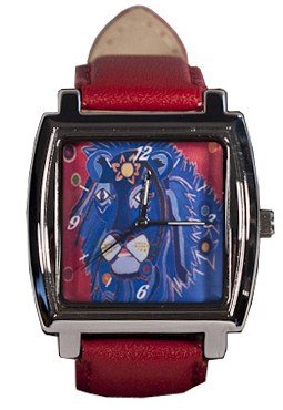 Lion Watch - Wrist watch, comes with gift box, From My Original Painting, A Kings Tear