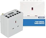 Status S7DDT3 7 Day Digital Timer Switch - White