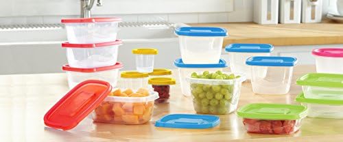 Easy Find Lid Food Storage Container Micro Freezer Dishwasher Safe BPA-Free Plastic, 36-piece Set