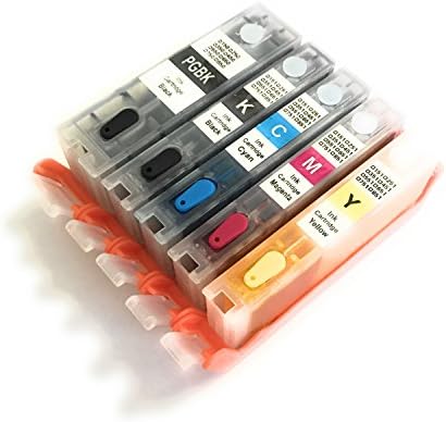 Edible Ink Cartridge Refillable for PGI-250 CLI-251 for use with CANON PIXMA iP7220, MG5420, MG5422, MX722, MX922, MG6320.