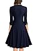 Missmay Women's Navy Style Retro Elegant 2/3 Sleeve Cocktail Party Swing Dress