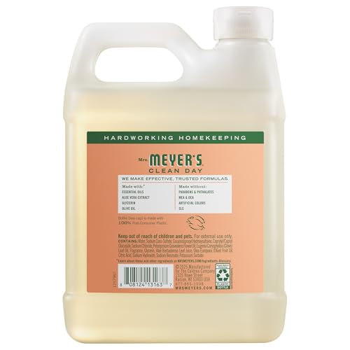 MRS. MEYER’S CLEAN DAY HAND SOAP REFILL, GERANIUM SCENT, 33 FL OZ BOTTLE