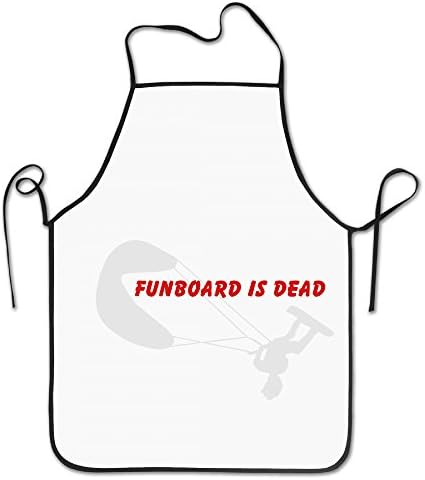 Lovely Hotel Chef Apron Kitesurf Funboard Is Dead Polyester Cooking Comfortable Adults Bibs Polyester Apron Gifts