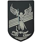 Archangel Michael PVC Patch, Military Morale Hook and Loop Decorative Patches for Tactical Backpack, Harness, Patch Wall, Hats, Dog Vest, Jackets
