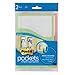 Post-it Wall Pockets, Medium, 5-3/8 x 7-7/8-Inches , Assorted Colors with Greek Key Design, 2-Pack