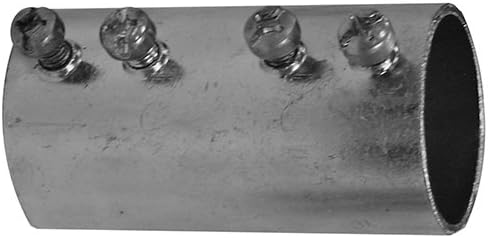 O-Z/Gedney 5300S ETP 5000S Series EMT Set Screw Coupling, 3" Trade Size, 4.50" Body Length, 3.75" Diameter, Steel (Pack of 5)