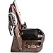 Wood Cell Phone Stand Smartwatch Wallet Holder. Man Cave Decor Multiple Gadget Dock Mobile Accessory Organizer. Nightstand Charging Docking Station Dad Wooden Desk Storage. Bed Side Dresser Valet Tray