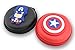 Finex - Set of 2 - CAPTAIN AMERICA Earphone Earpods In-ear Headphone USB cable Portable Hard Shell case
