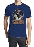 Star Wars Hans Solo I Amaze Myself Mens Navy T-shirt L