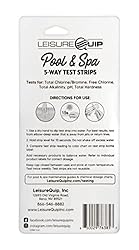LeisureQuip 5-Way Pool & Spa Test Strips - Test for