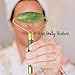 Makady Natural Jade Roller– Gua Sha – Lymphatic Drainage Tool for Face, Neck, Body - Anti Aging Treatment – Reduces Wrinkles and Fine Lines