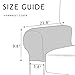 SyMax Spandex Armrest Cover Stretch Fabric Anti-Slip Armchair Slipcovers Furniture Protector Set of 2(Chocolate)