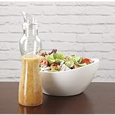 G.E.T. SDB-32-PC-B-CL-EC Plastic Salad Dressing Bottles, (Pack of 4), Clear | Dishwasher safe, BPA-free
