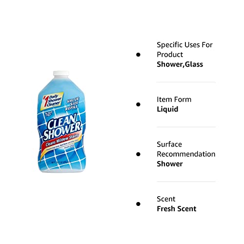 Scrub Free Clean Daily Shower Cleaner Refill, 60 Fl Oz (4) Pricepulse