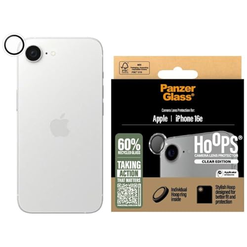 Panzer Glass Hoops Transparent Lens Protector iPhone 16e I en promo sur Amazon