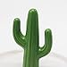 Purzest Ceramic Ring Holder Dish Home Decor Organizer,Cactus,Green/White