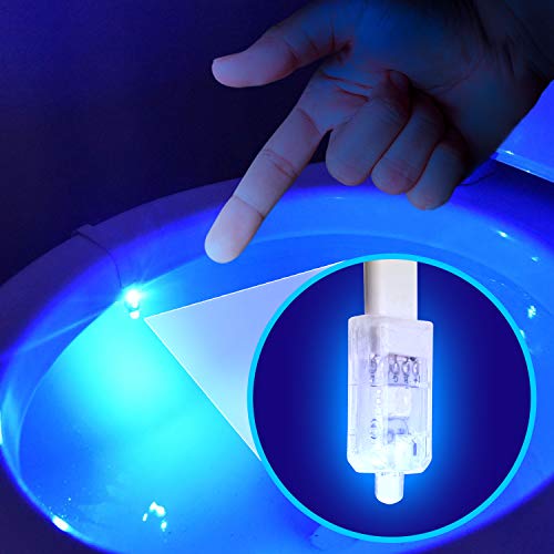 Clear Rear Knight Light Sanitizing Toilet Light with UVC to Freshen