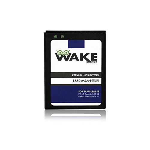 S2 Battery, WAKE 1650 mAh Replacement Battery for Samsung Galaxy S2 (9100 Galaxy S2) WAKE Brand