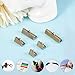 PH PandaHall About 100 Pcs Iron Ribbon Bracelet Bookmark Pinch Crimp Clamp End Findings Cord Ends Fasteners Clasp Leather Crimp Ends Length 8mm 10mm 13mm 20mm 25mm for Jewelry Making Antique Bronze