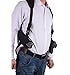 ZHW Tactical Universal Double Draw Shoulder Holster，Versatile Breathable Concealed Carry for Pistol Handgun Gun,Adjustable Elastic Band for Women Men (Black)